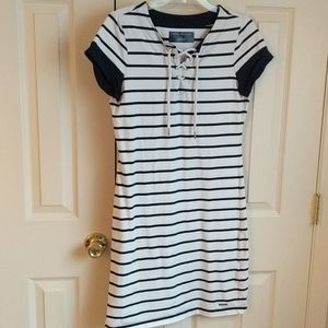 Tommy Hilfiger Navy Blue Striped Dress